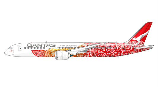 QANTAS Boeing 787-9 VH-ZND Balarinji “Yam Dreaming” PVC side profile cutout.