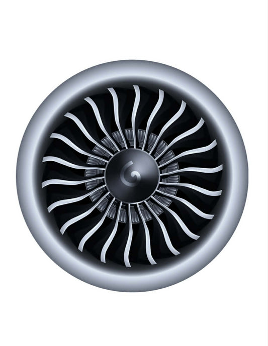 GENex engine intake 10cm round sticker.